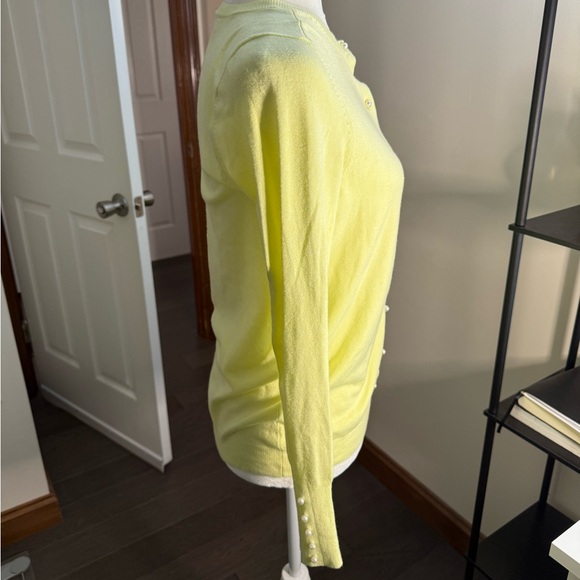 Zara Lemon Button-Up Cardigan Medium - Picture 3 of 10